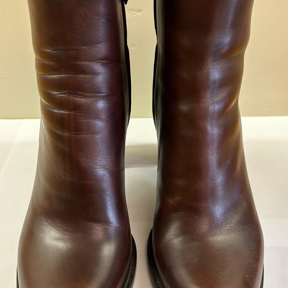 Prada Brown Leather Boots - Excellent Condition - Picture 3 of 4